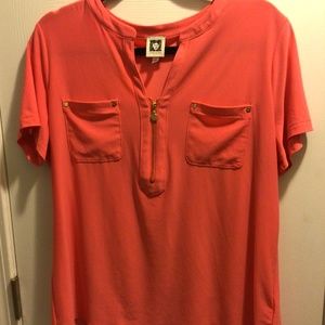 Coral, Short Sleeved Sirt